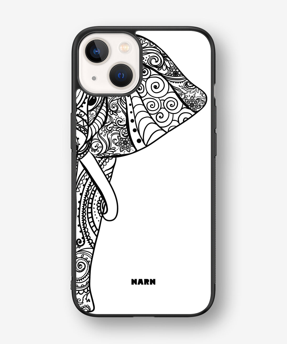 iPhone 13 Hard Case – Mandala Elephant - View 1