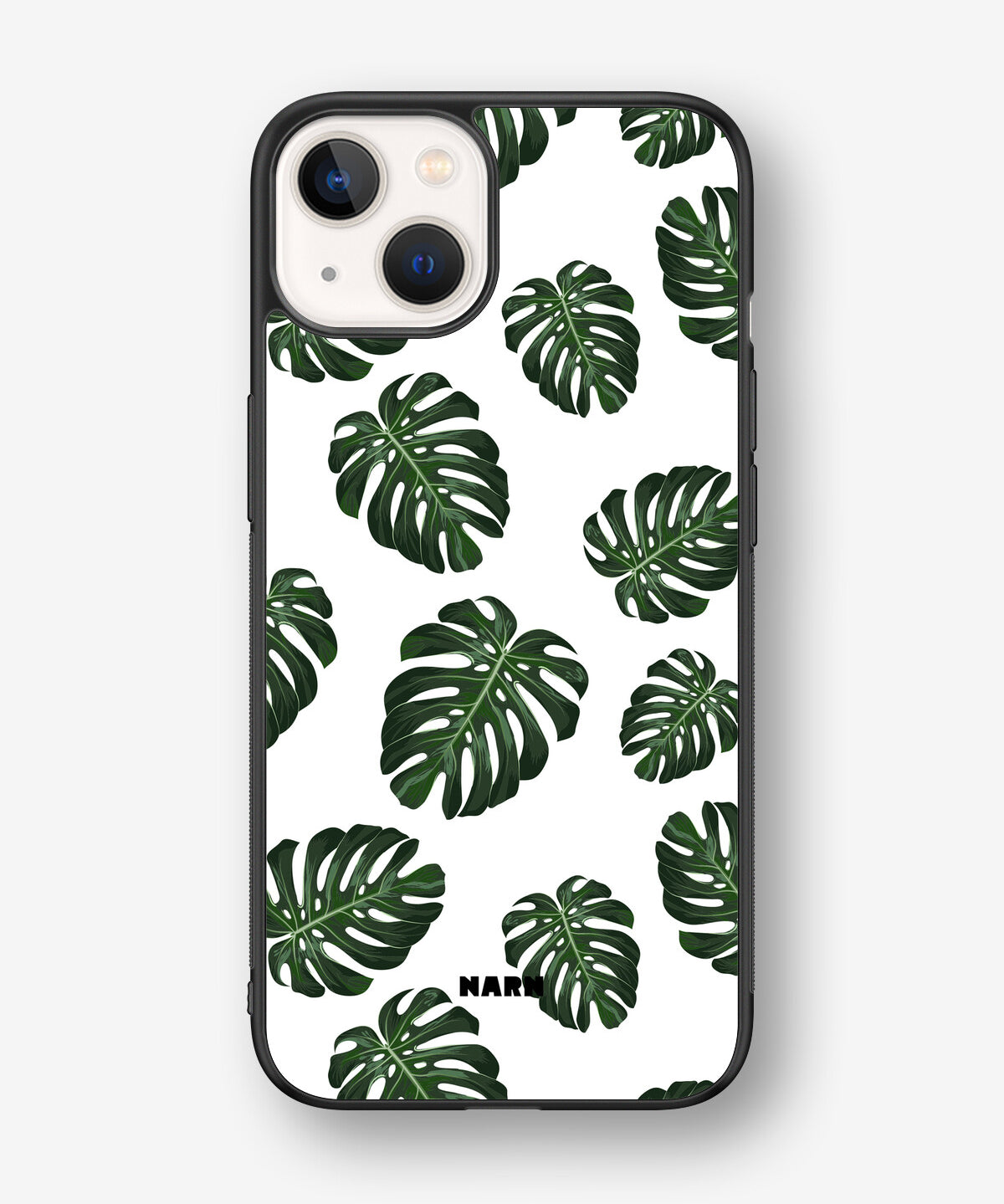 iPhone 13 Hard Case – Monstera Pattern - View 1