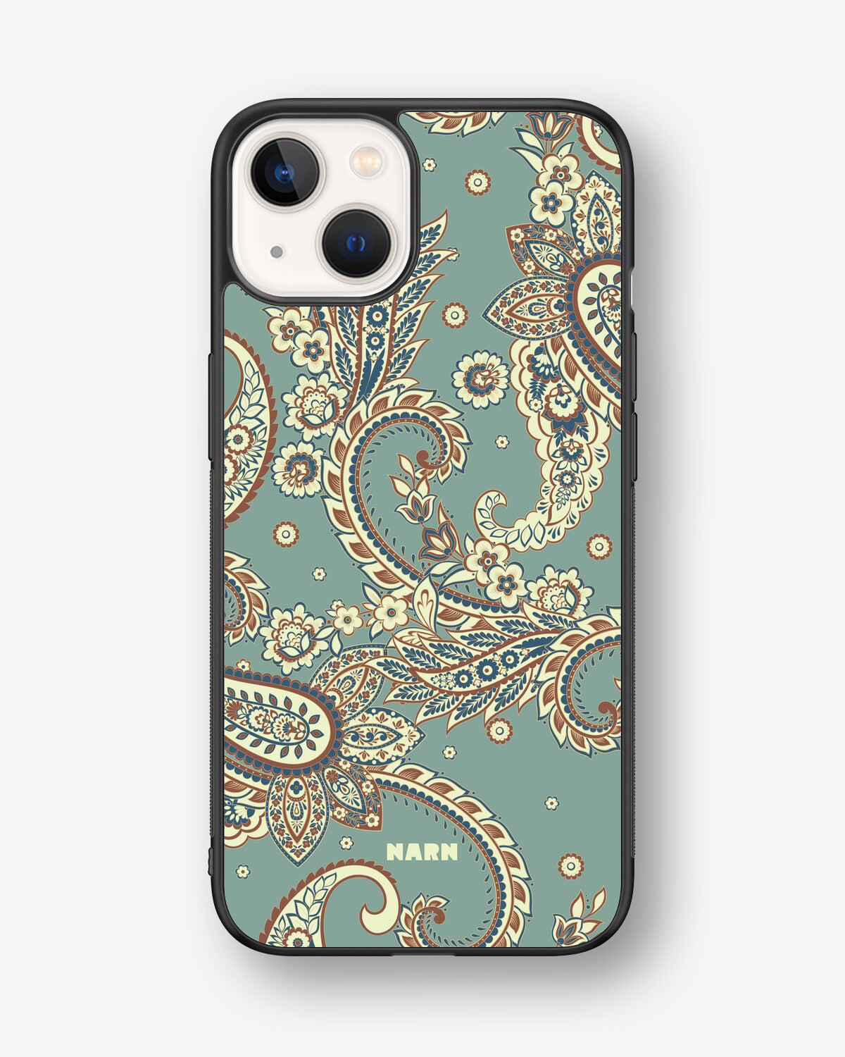 iPhone 13 Hard Case – Paisley Green - View 1