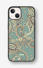 iPhone 13 Hard Case – Paisley Green - View 1