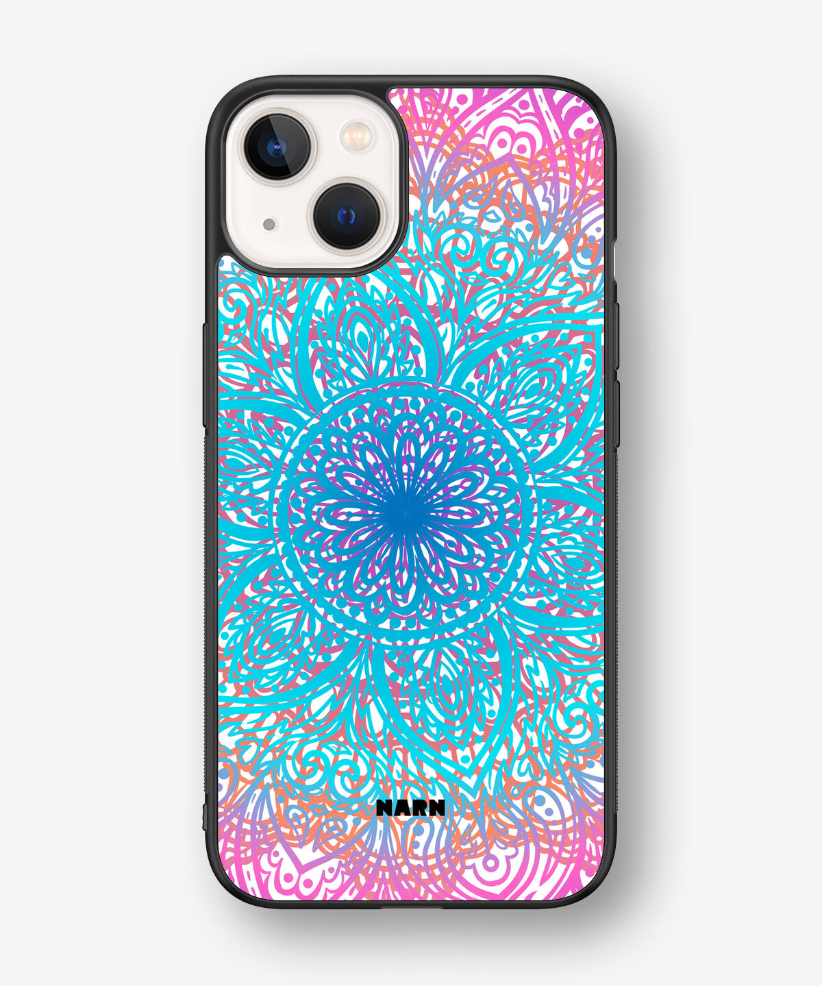 iPhone 13 Hard Case – Pastel Mandala - View 1
