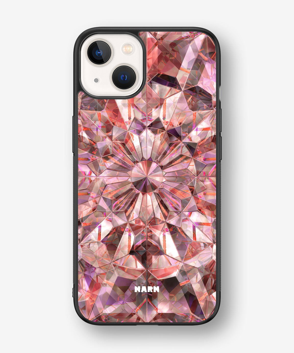 iPhone 13 Hard Case – Pink Crystals - View 1