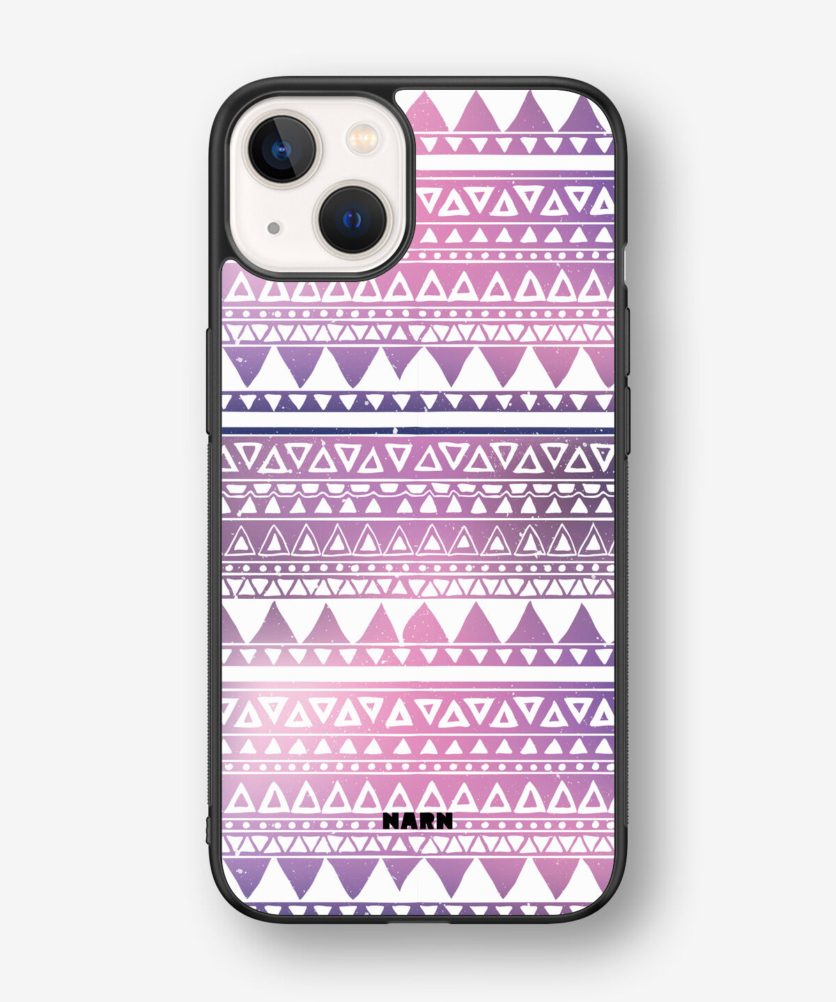 iPhone 13 Hard Case – Purple Aztec - View 1
