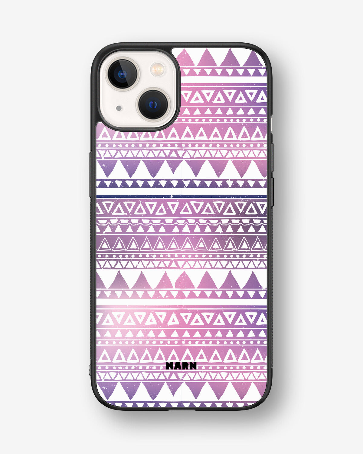 iPhone 13 Hard Case – Purple Aztec - View 1