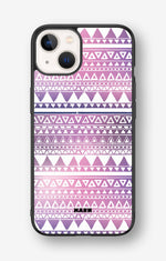 iPhone 13 Hard Case – Purple Aztec - View 1