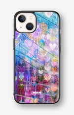 iPhone 13 Hard Case – Purple Hearts - View 1