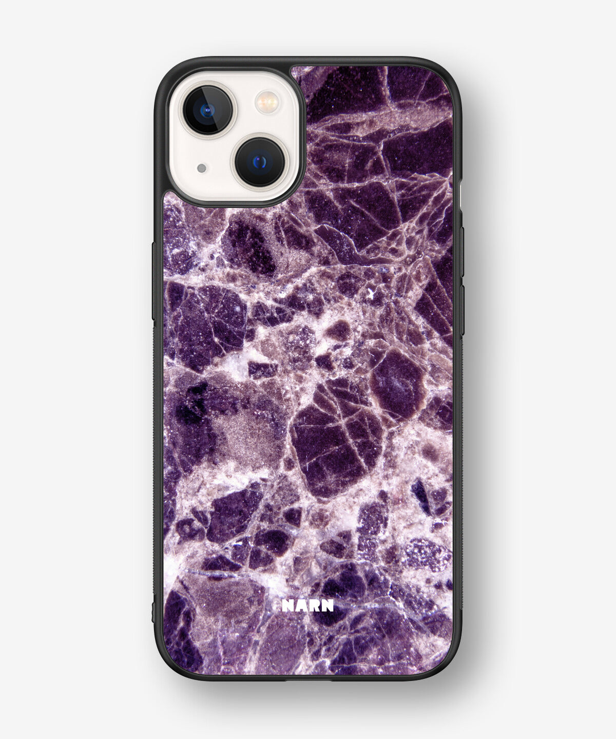 iPhone 13 Hard Case – Purple Marble - View 1