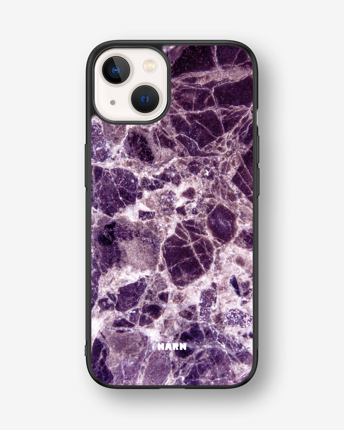 iPhone 13 Hard Case – Purple Marble - View 1
