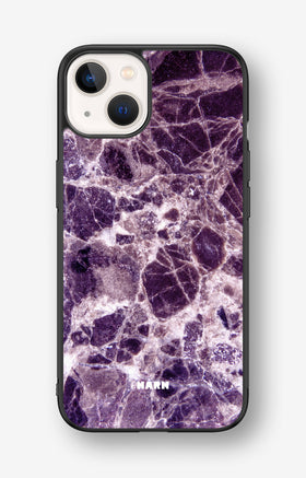 iPhone 13 Hard Case – Purple Marble - View 1