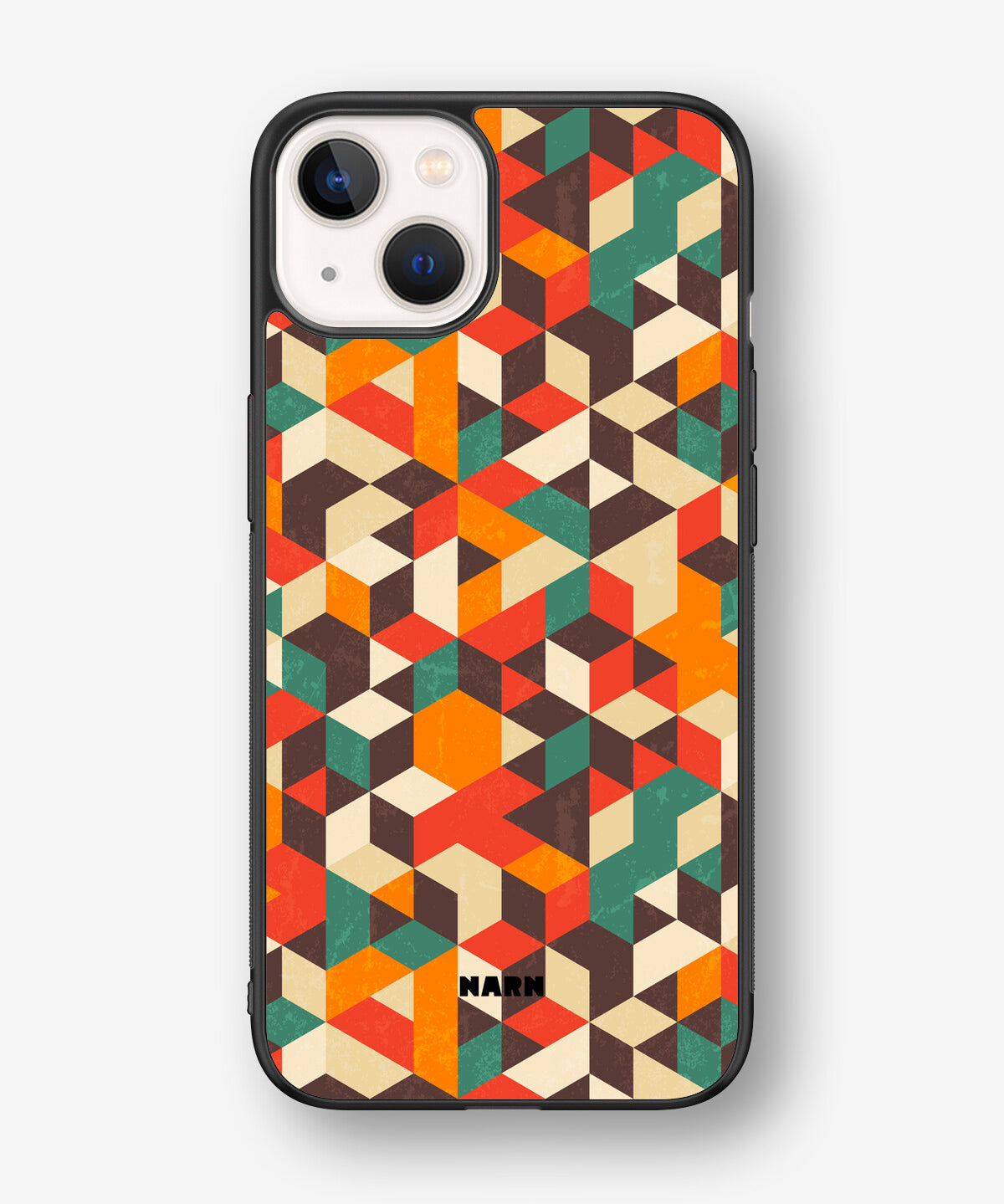 iPhone 13 Hard Case – Retro Geometric - View 1