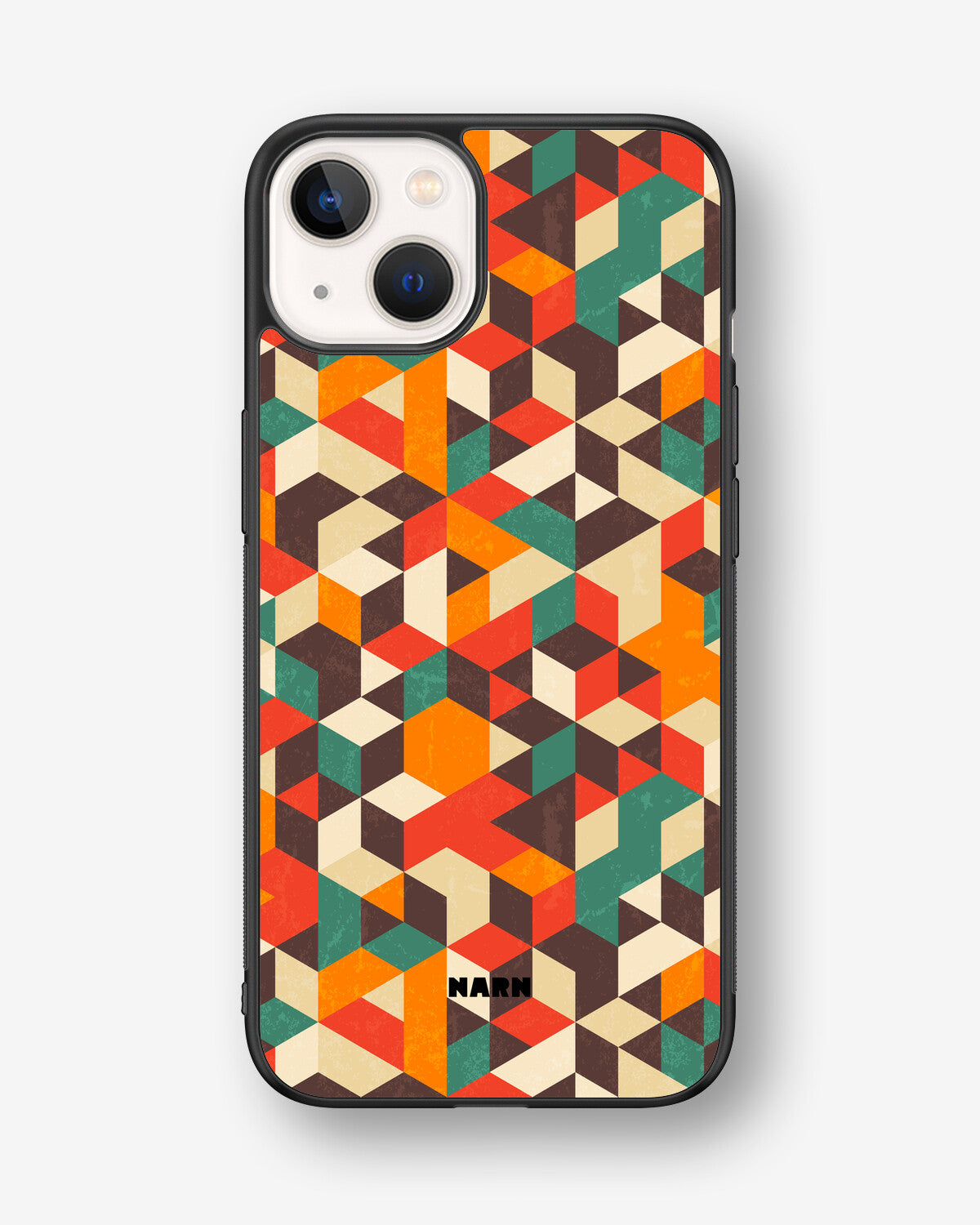 iPhone 13 Hard Case – Retro Geometric - View 1