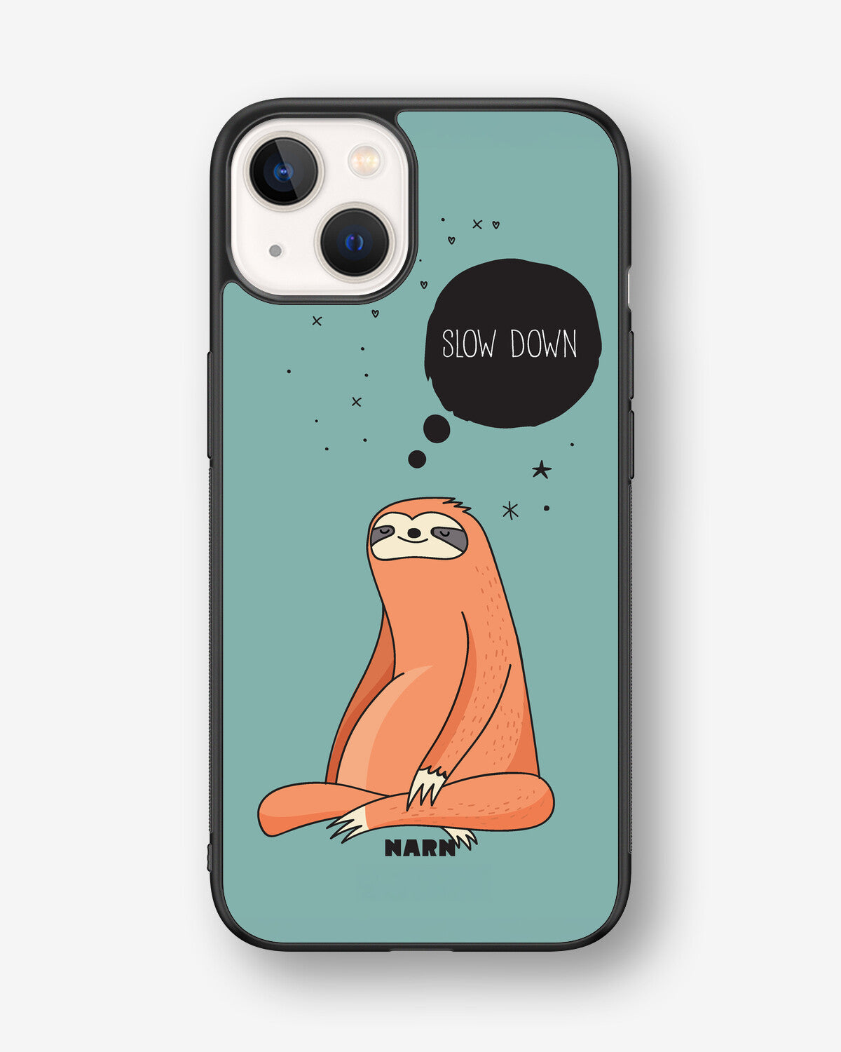 iPhone 13 Hard Case – Slow Down Sloth - View 1