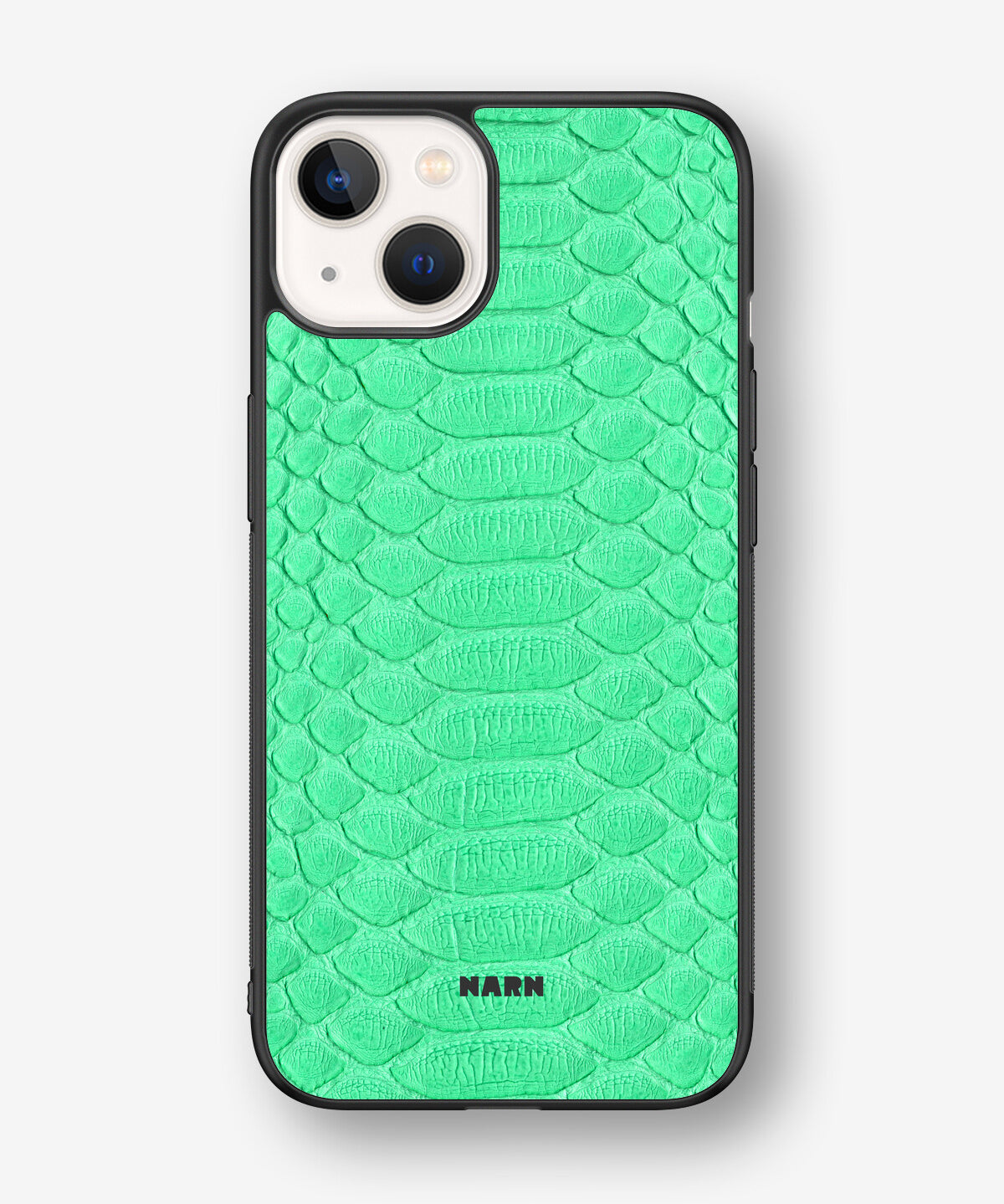 iPhone 13 Hard Case – Turquoise Snake - View 1