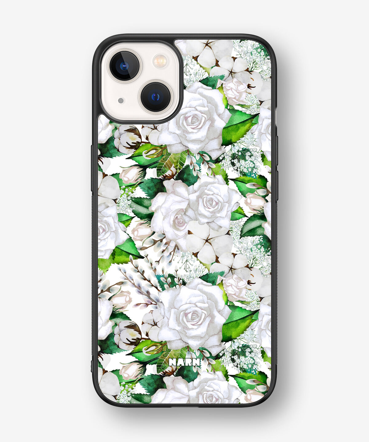 iPhone 13 Hard Case – White Bloom - View 1