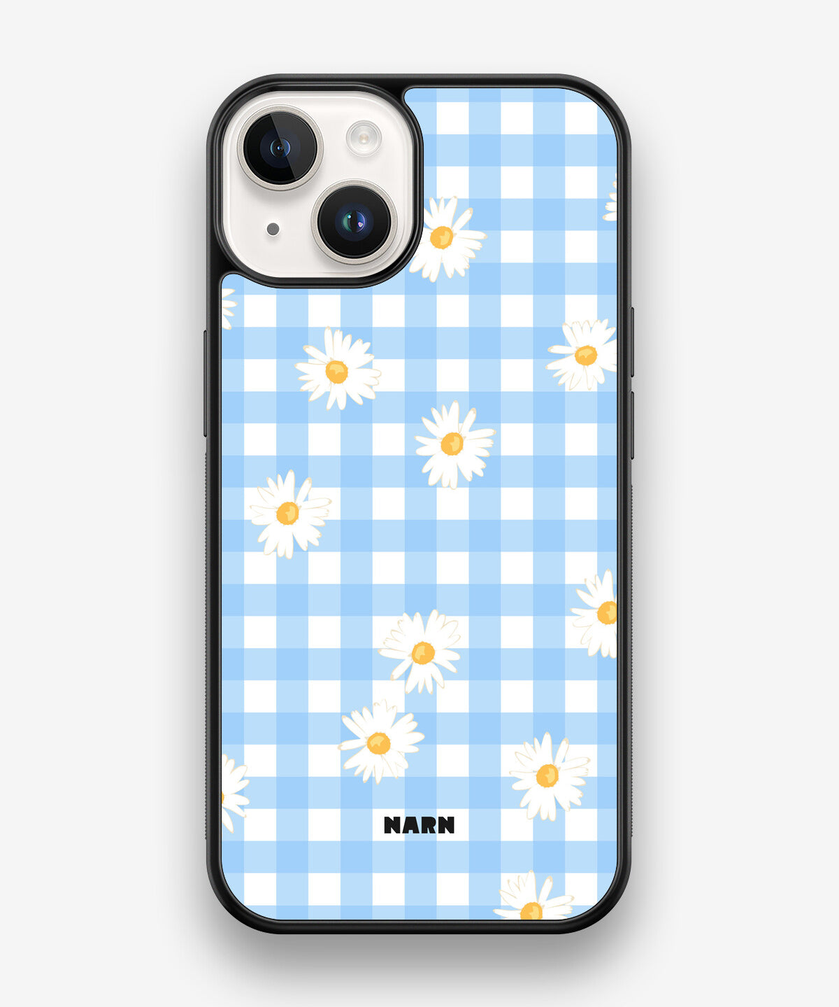 iPhone 14 Hard Case – Blue Daisies - View 1