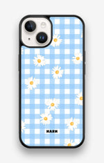 iPhone 14 Hard Case – Blue Daisies - View 1