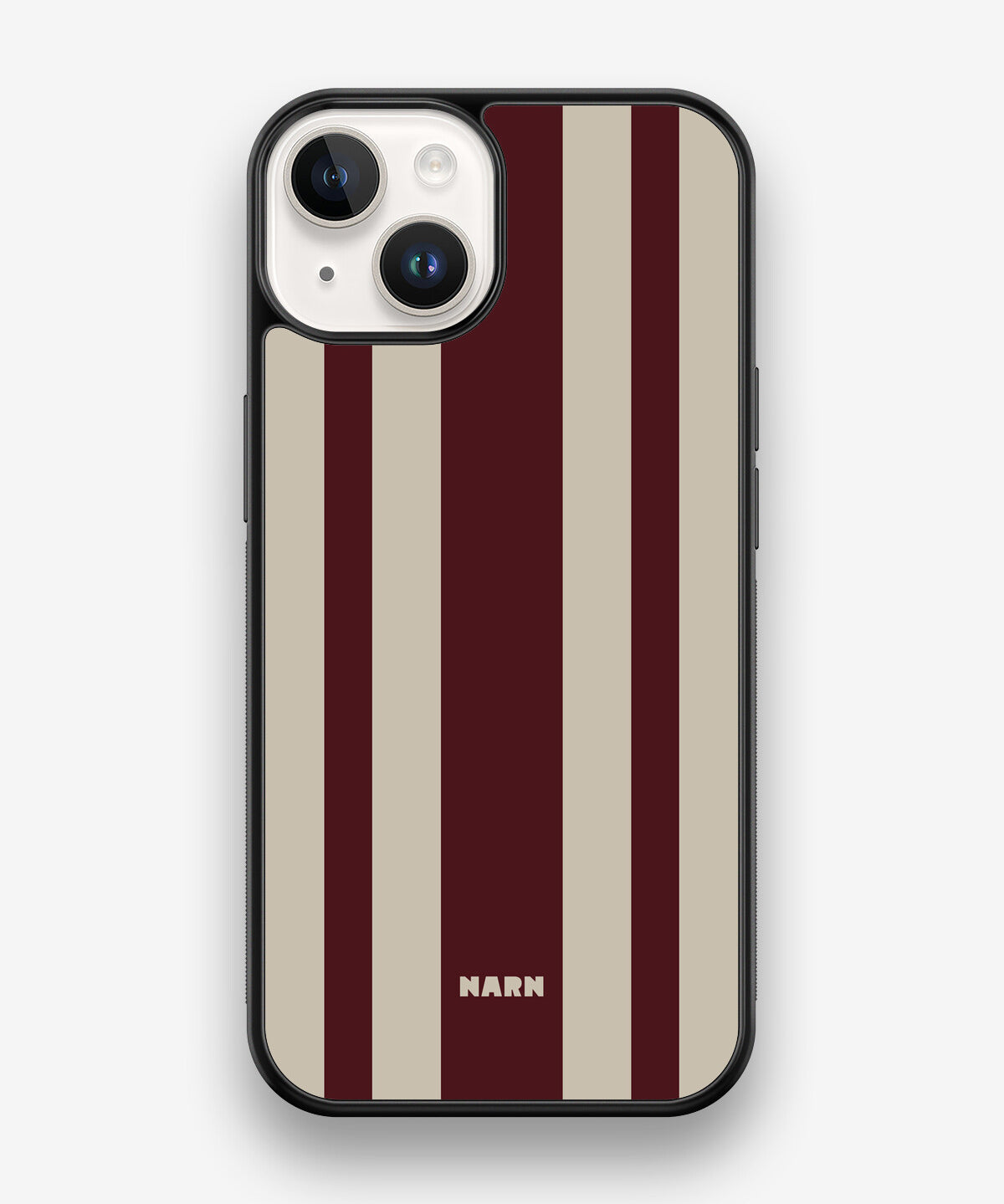 iPhone 14 Hard Case – Bordeaux Stripe - View 1