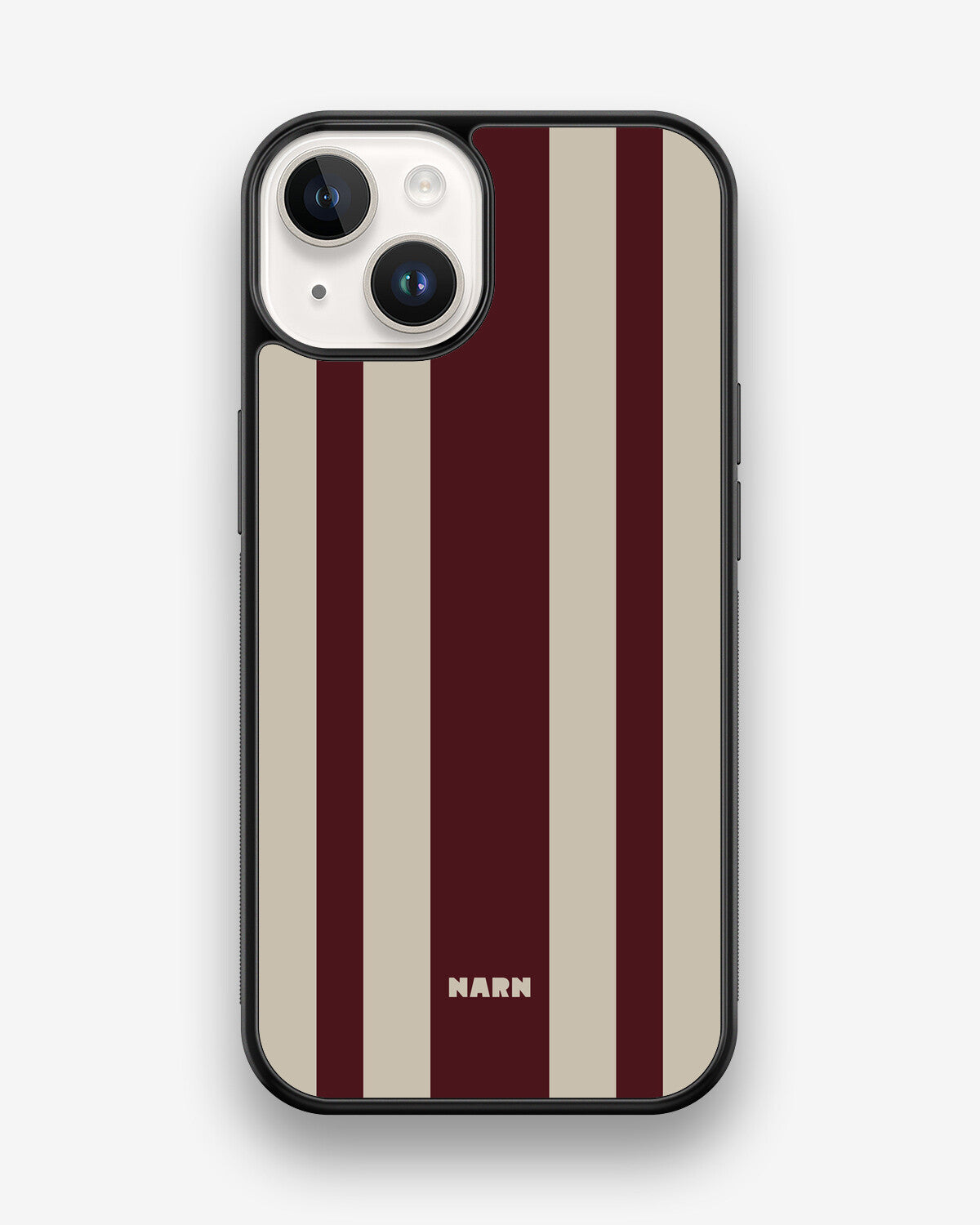 iPhone 14 Hard Case – Bordeaux Stripe - View 1