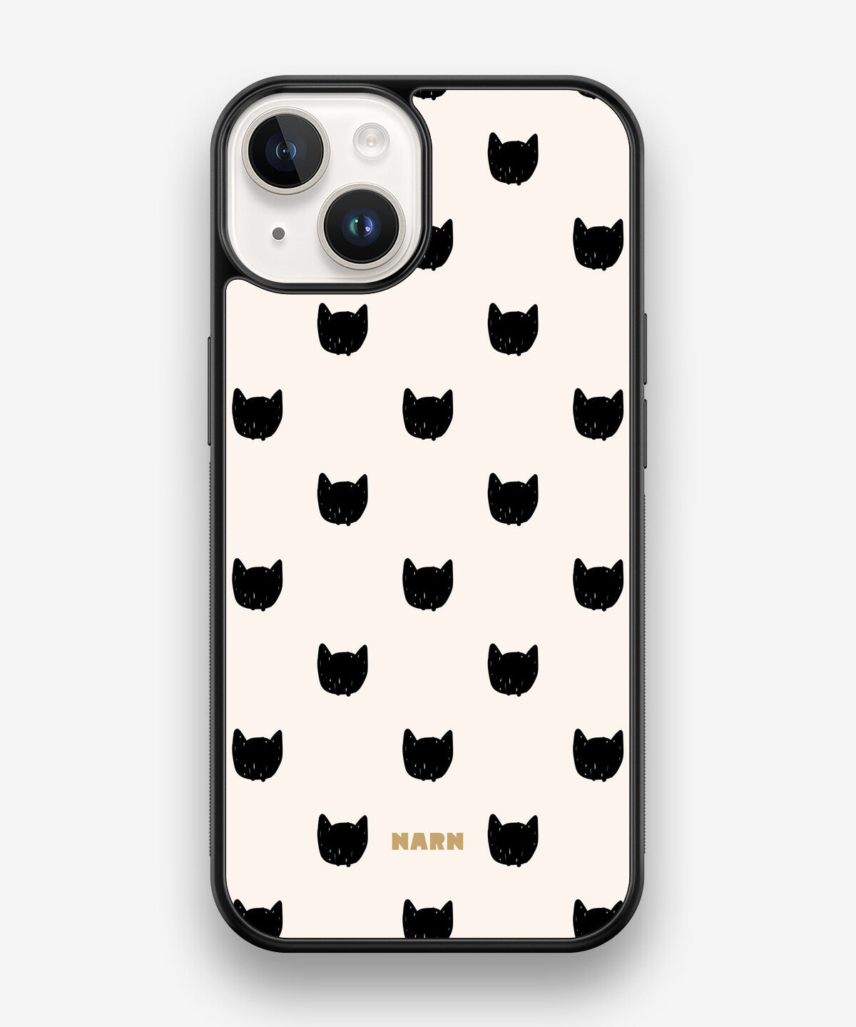 iPhone 14 Hard Case – Kitty Dots - View 1