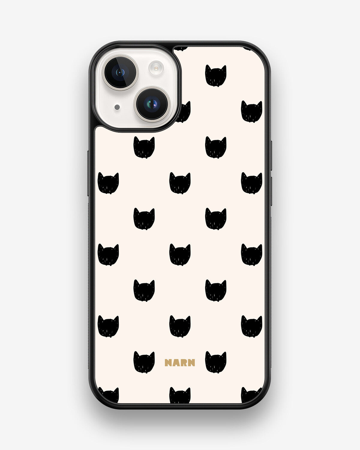 iPhone 14 Hard Case – Kitty Dots - View 1