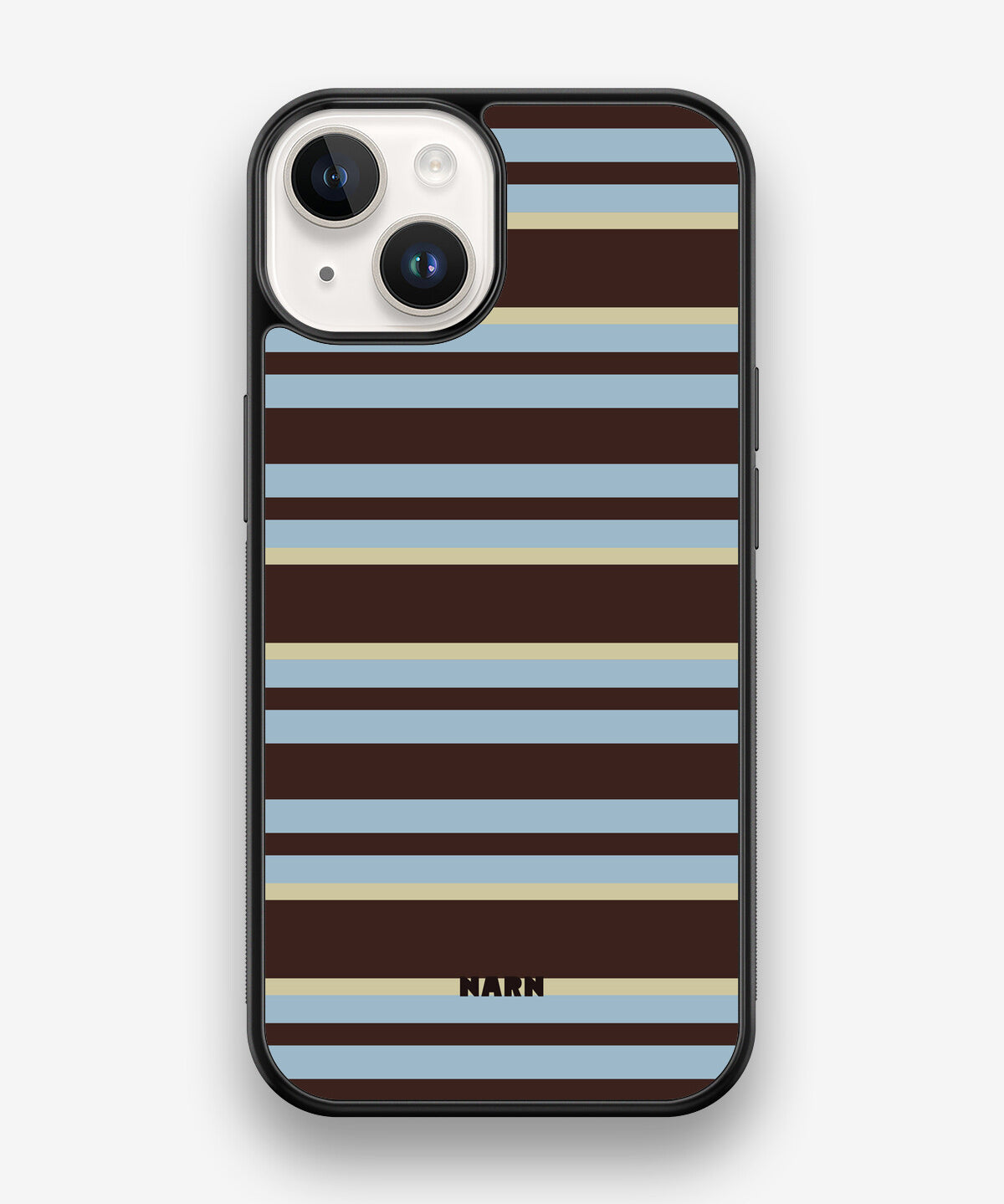 iPhone 14 Hard Case – Latte Lines - View 1