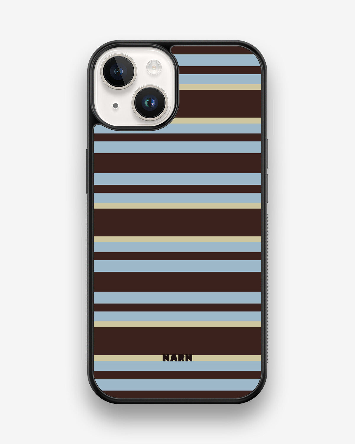 iPhone 14 Hard Case – Latte Lines - View 1