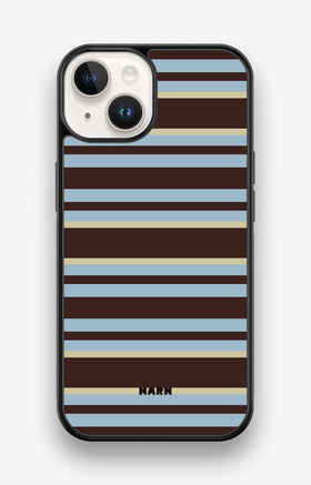 iPhone 14 Hard Case – Latte Lines - View 1