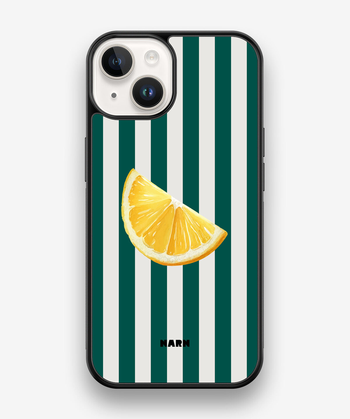 iPhone 14 Hard Case – Lemon Stripes - View 1