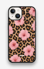 iPhone 14 Hard Case – Leopard Flower - View 1