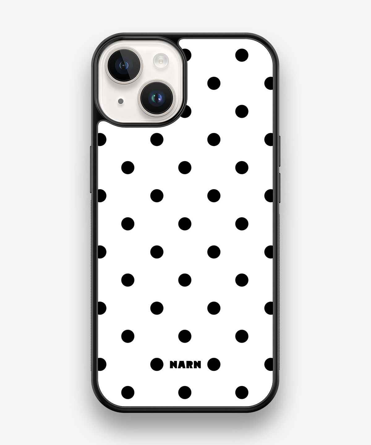iPhone 14 Hard Case – Mono Dots - View 1