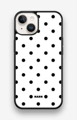 iPhone 14 Hard Case – Mono Dots - View 1