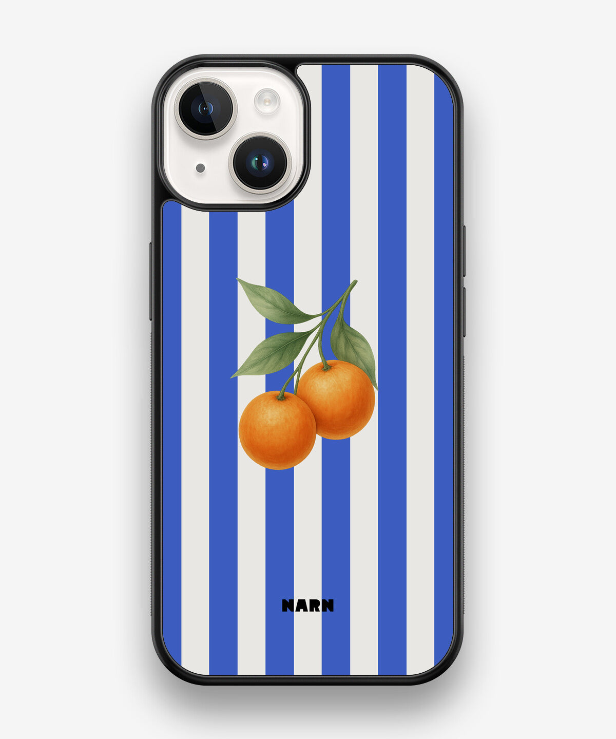 iPhone 14 Hard Case – Orange Stripes - View 1