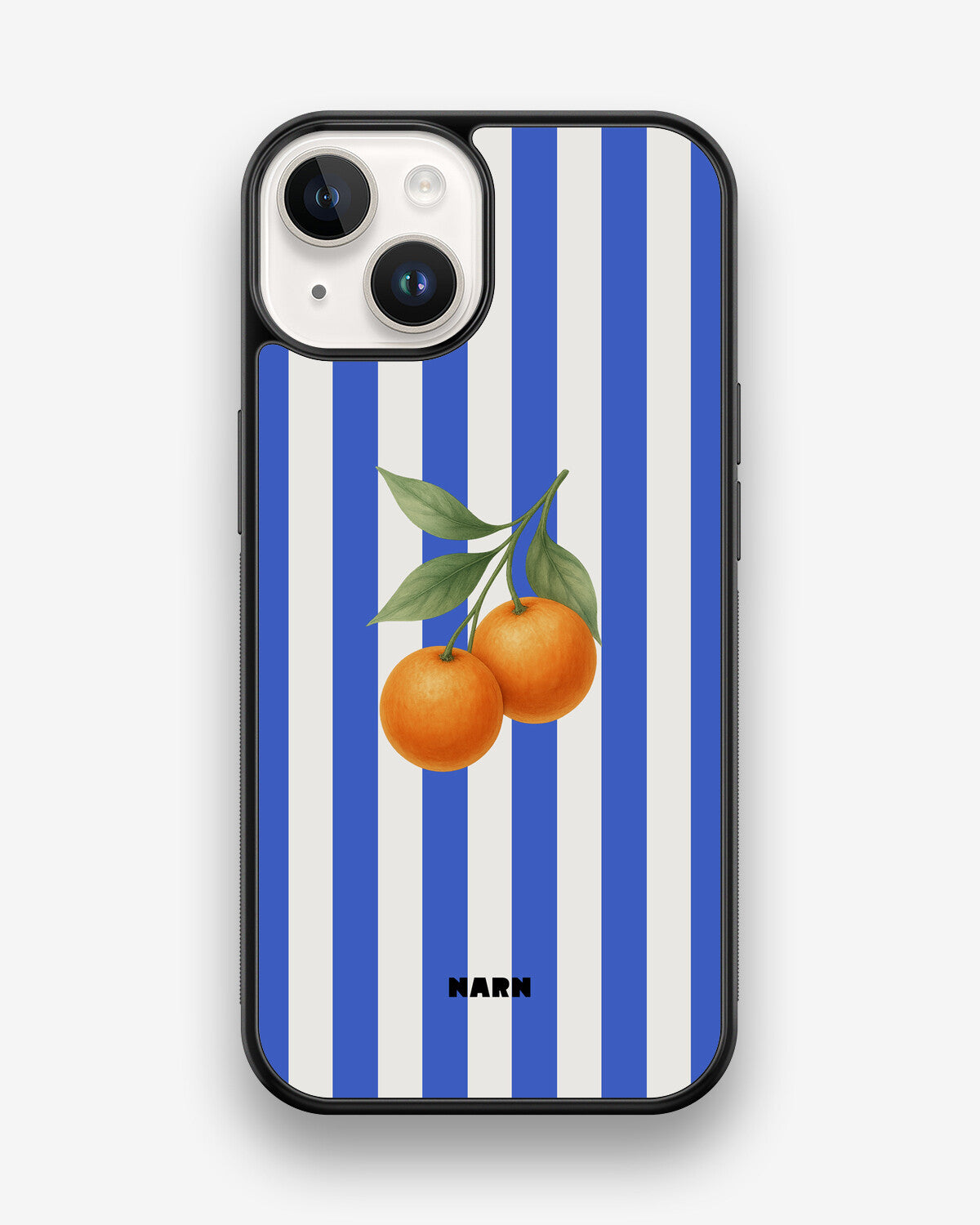 iPhone 14 Hard Case – Orange Stripes - View 1