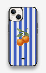 iPhone 14 Hard Case – Orange Stripes - View 1