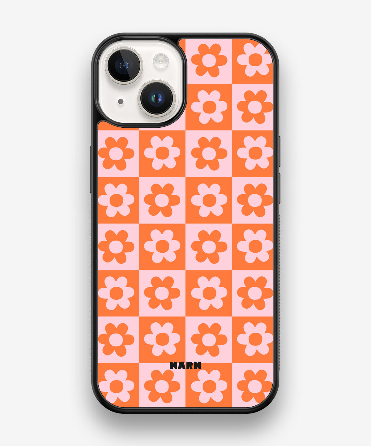 iPhone 14 Hard Case – Peach Petals - View 1