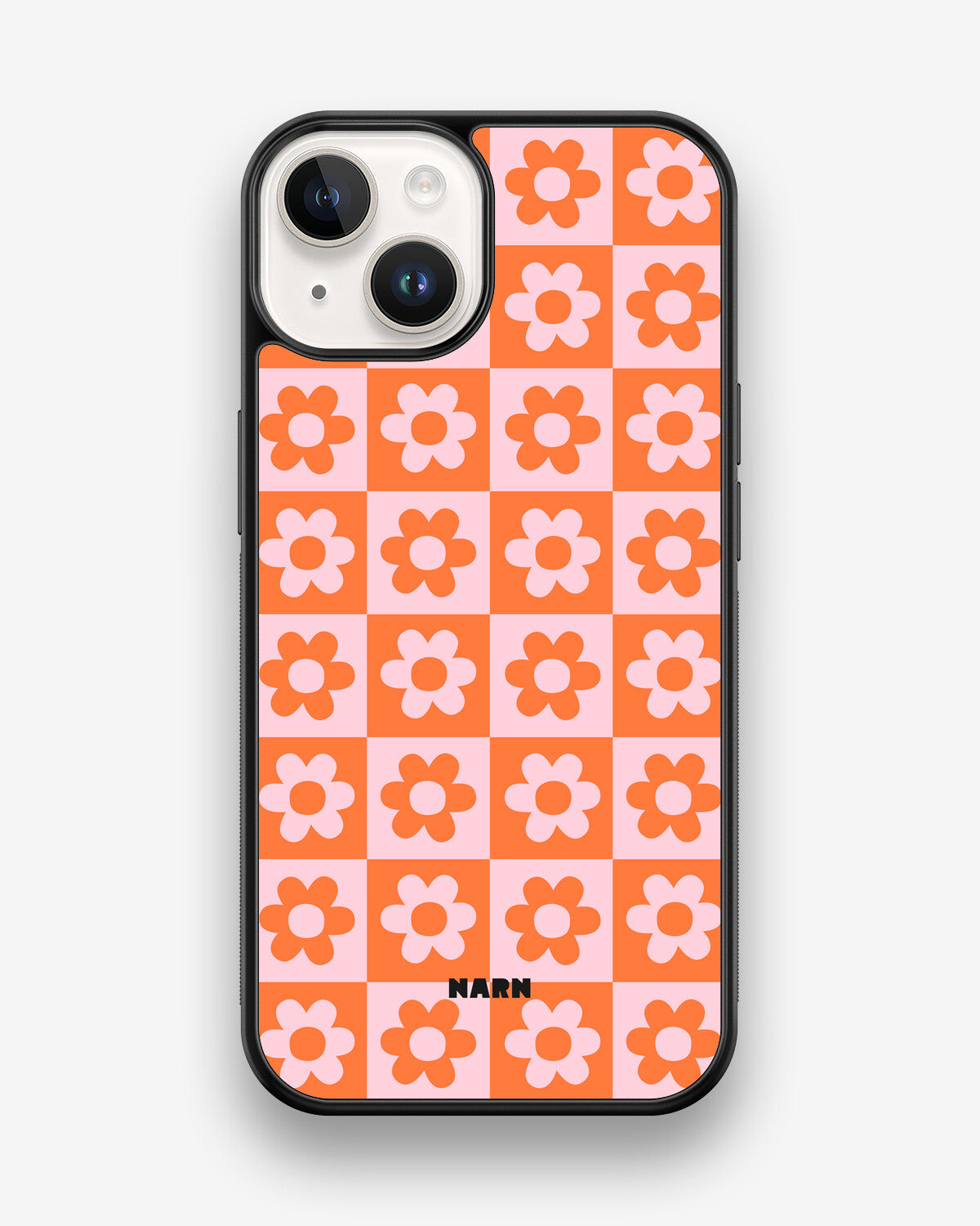 iPhone 14 Hard Case – Peach Petals - View 1