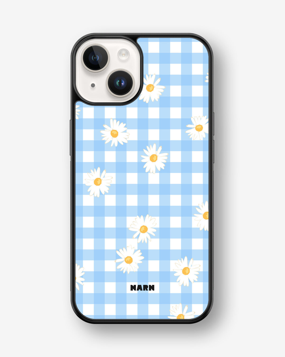 iPhone 14 Plus Hard Case – Blue Daisies - View 1