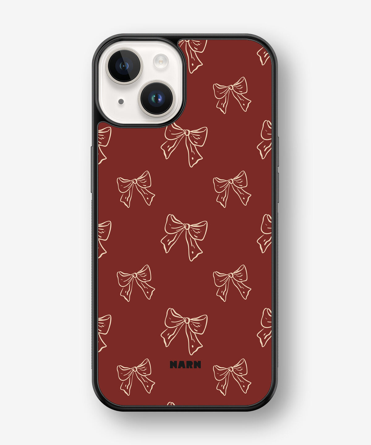 iPhone 14 Plus Hard Case – Cherry Bows - View 1