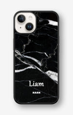 iPhone 14 Plus Hard Case – Custom - Black Marble - View 1