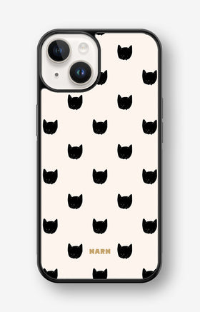 iPhone 14 Plus Hard Case – Kitty Dots - View 1