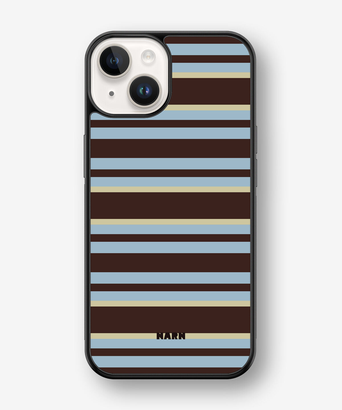 iPhone 14 Plus Hard Case – Latte Lines - View 1
