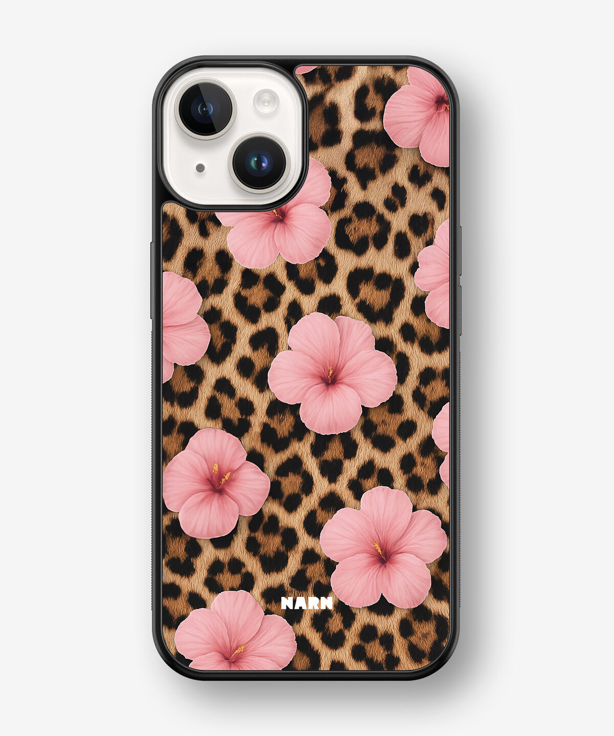 iPhone 14 Plus Hard Case – Leopard Flower - View 1