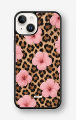 iPhone 14 Plus Hard Case – Leopard Flower - View 1