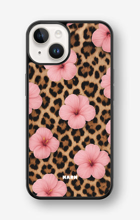 iPhone 14 Plus Hard Case – Leopard Flower - View 1