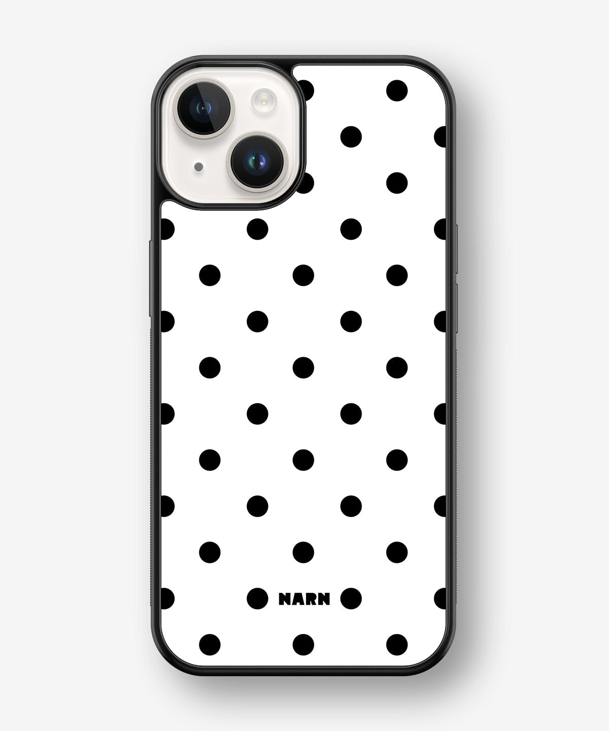iPhone 14 Plus Hard Case – Mono Dots - View 1