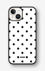 iPhone 14 Plus Hard Case – Mono Dots - View 1