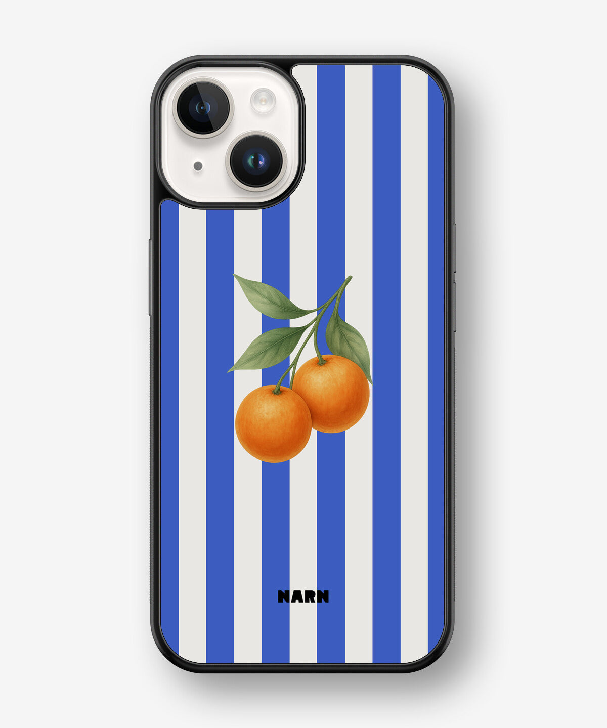 iPhone 14 Plus Hard Case – Orange Stripes - View 1