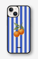 iPhone 14 Plus Hard Case – Orange Stripes - View 1