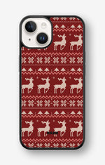 iPhone 14 Plus Hard Case – Reindeer Knit - View 1