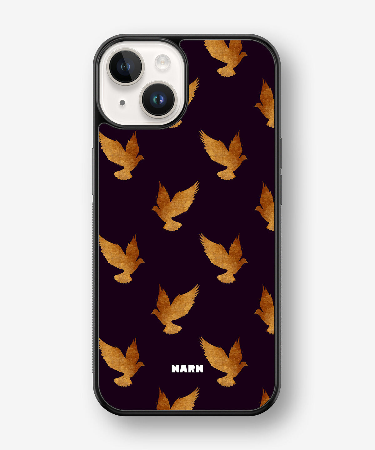 iPhone 14 Plus Hard Case – Royal Doves - View 1